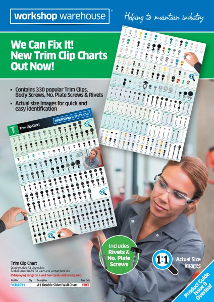 Trim Clip Chart and Issue 9 Catalogue A4 2pp Leaflet