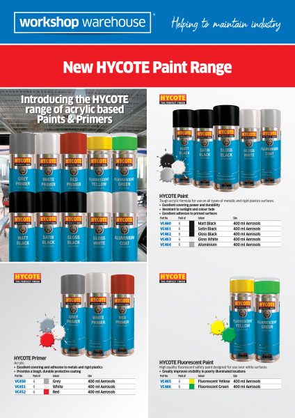 Hycote Paint Range A4 Leaflet