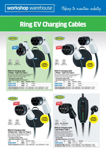 EV Charging Cables A4 Leaflet