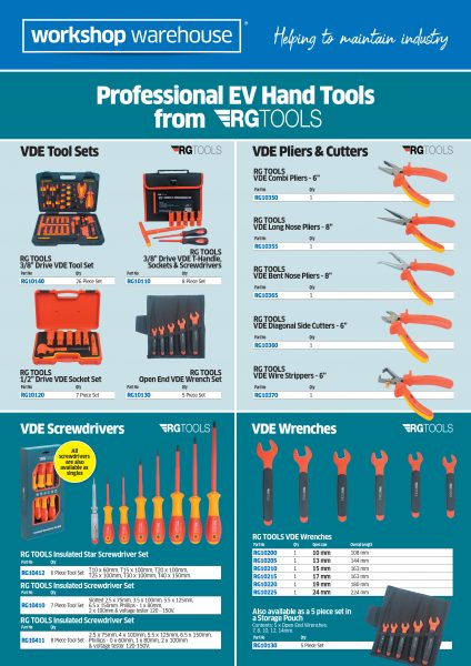 RG Tools VDE Hand Tools A4 Leaflet