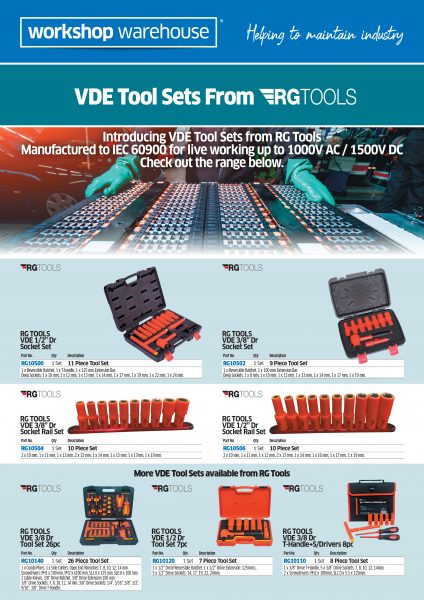 VDE Tools Sets From RG Tools Flyer