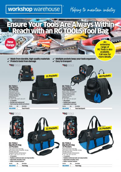 RG Tool Bags Flyer