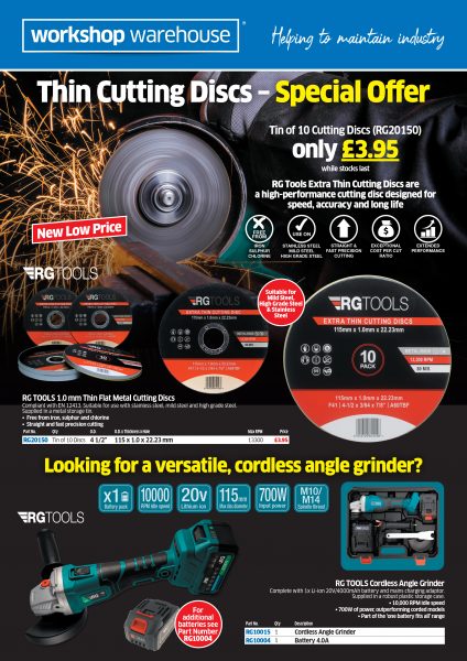 RG Cutting Disc Offer & Angle Grinder Flyer