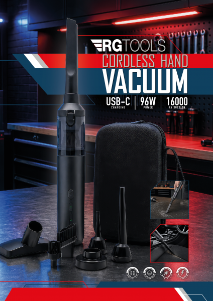 RG Tools Crddless Hand Vacuum Product Showcase