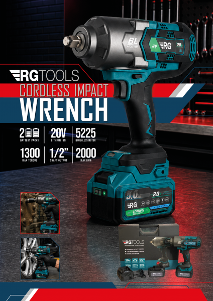 RG Tools Crddless Impact Wrench Product Showcase