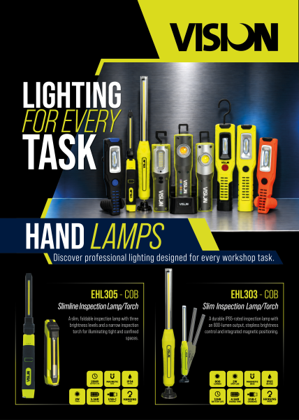 Vision Hand Lamps Range Product Showcase
